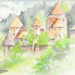 "CASTEL GARDENA" - Acquerello, 23x30 cm, anno 2011