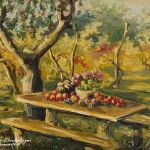 "COLORI D'AUTUNNO" - Olio su cartone, 30x24 cm, anno 2009