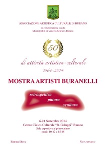 Locandina - Mostra Artisti Buranelli